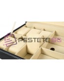 Органайзер за часовници и очила черен